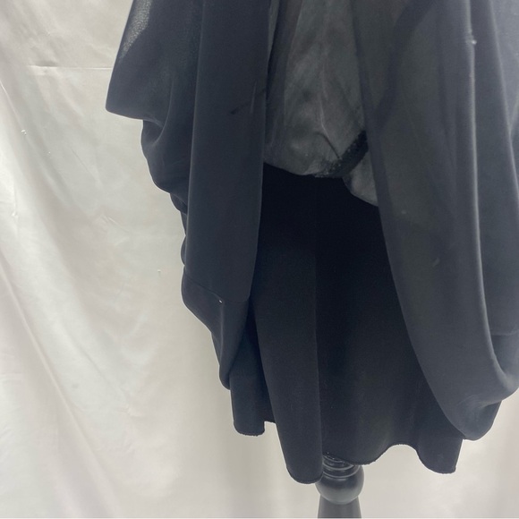 B. Smart Y2K Black and Pink Ruched Sundress Sleeveless Size 7/8 Knee Length - Picture 7 of 12